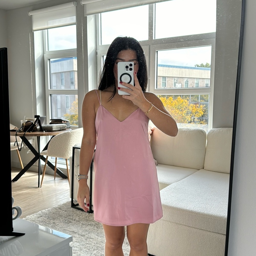 Super down satin dress